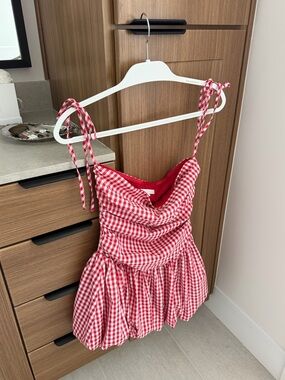 MORE TO COME Piper Mini Dress in Red